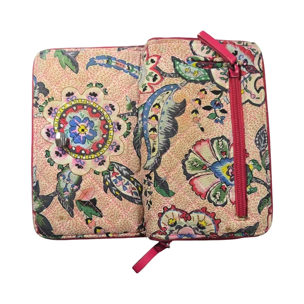 Vera Bradley Floral Patterned Wallet with Turn Lock